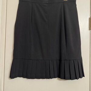 Elegant Black Pleated Skirt